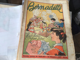 Bernadette Rare Revue Hebdomadaire Illustré Paris 1955 Numéro Spécial Noël - Bernadette