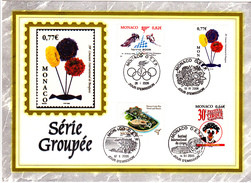 MONACO    2005 - 06  Encart  Y.T. N° 2506  2522  2528  2541  Oblitéré - Used Stamps