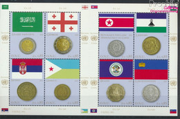 UNO - Genf 780-787 Kleinbogen (kompl.Ausg.) Postfrisch 2012 Flaggen Und Münzen (9592440 - Neufs