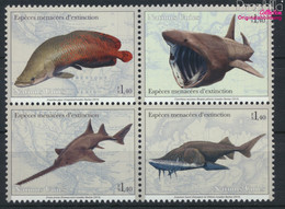 UNO - Genf 884-887 Viererblock (kompl.Ausg.) Postfrisch 2014 Fische (9592432 - Unused Stamps