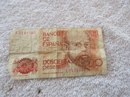 BILLET 200 PESETAS 16 SEPTEMBRE 1980 - [ 4] 1975-…: Juan Carlos I.