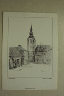 43005 - ZELE - ST-LUDGERUSKERK - TEKENING - ZIE 2 FOTO'S - Zele