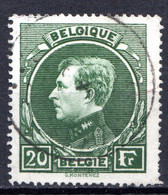 BELGIQUE - 1929-32 - N° 290 - 20 F. Vert - (Albert 1er) - 1929-1941 Big Montenez