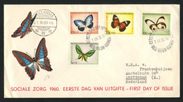 NED. NIEUW-GUINEA - 1964 FDC Sociale Zorg. Vlinder Serie NVPH 63-66. FDC E5. - Nouvelle Guinée Néerlandaise