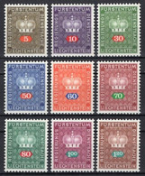 1968 LIECHTENSTEIN ON SERVICE MICHEL: D45-46, 48-52, 54-55 MNH ** - Service