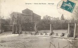 CPA FRANCE 84 " Sorgues, Usine Des Roues, Le Barrage" - Sorgues