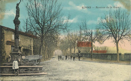 CPA FRANCE 83 " Rians, Avenue De La Gare" - Rians