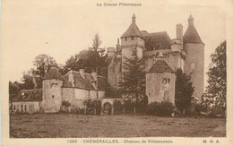 CPA FRANCE 23 " Chénérailles, Le Château De Villemonteix" - Chenerailles