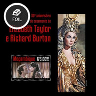 B10. Mozambique MNH 2014 The 50th Anniversary Of The Wedding Of Richard Burton And Elizabeth Taylor - Cinéma