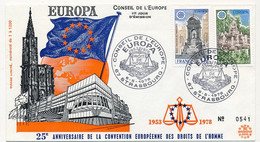 FRANCE - 2 Enveloppes FDC - EUROPA 1978 - Conseil De L'Europe Strasbourg 6/5/1978 - 1970-1979