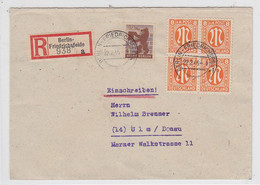 Berlin 1946 Vorläufer Portorichtig Mit VB-Frankatur Ab Friedrichsfelde AKs - Brieven En Documenten
