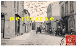 63  Saint Germain Lembron  Coiffeur ,Groupe De Personnes Grande Rue - Saint Germain Lembron