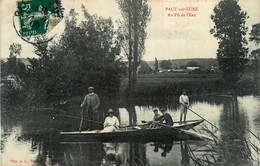 Pacy Sur Eure * Barque * Pêche à La Ligne * Pêcheur * Au Fil De L'eau - Pacy-sur-Eure