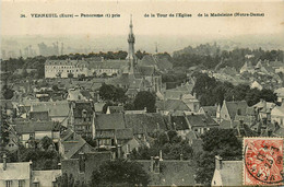 Verneuil * Panorama De La Commune Et Vue Sur L'église - Verneuil-sur-Avre