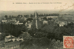 Verneuil * Panorama Sur Le Quartier De La Gare Et La Promenade - Verneuil-sur-Avre