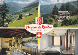 (B-ST661) - MAYENS DE RIDDES (Valais) - Hotel Beau-Site, Multivedute - Riddes