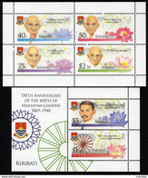 Kiribati - 2019 - 150th Birth Anniversary Of Mahatma Gandhi - Mint Stamp Sheetlet + Souvenir Sheet - Kiribati (1979-...)