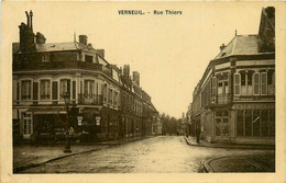 Verneuil * La Rue Thiers * Café Billard De La Paix * épicerie - Verneuil-sur-Avre