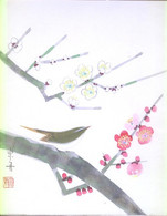 Estampe Japonaise - Oiseau  - Fleurs - Art Asiatique