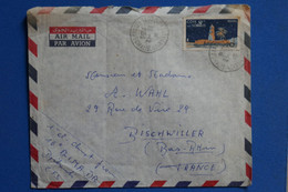 R9 COTE FR. SOMALIS BELLE LETTRE 1956 PAR AVION DJIBOUTI POUR BISCHWIELER FRANCE+ AFFRANCH INTERESSANT - Briefe U. Dokumente