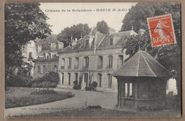 CPA 78 - MAULE - Château De La Rolenderie - TB PLAN EDIFICE Et Sa Façade + KIOSQUE Dans Parc - Maule