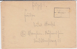 Deutsche Feldpost 2 Weltkrieg Bf Apt Bahnpoststempel Ostmark Österreich Spät 1945 - Lettres & Documents