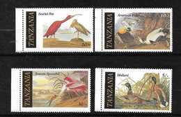 Tanzanie N°277 à 280 Canards Ibis Et Spatule Neufs * * B/ TB = MNH F/VF Voir Scans  - Canards