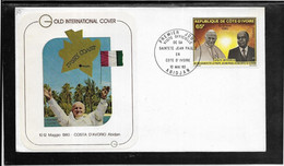 Thème Papes - Côte D'Ivoire - Enveloppe - TB - Popes