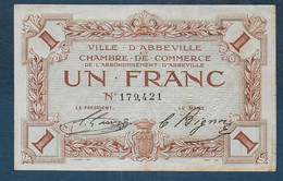 Chambre De Commerce D' ABBEVILLE -  1 Franc - Pirot N° 3 - Chambre De Commerce