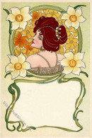 Jugendstil Frau  Künstlerkarte I-II Art Nouveau - Otros & Sin Clasificación