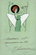 Jugendstil Frau  Prägedruck 1903 I-II Art Nouveau - Otros & Sin Clasificación