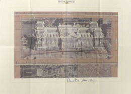 Christo Und Jeanne-Claude Verhüllung Des Reichstagsgebäude In Berlin Plakat Ca. 73 X 52 Cm Mit Original Unterschriften I - Andere & Zonder Classificatie