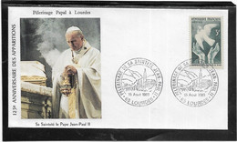 Thème Papes - France - Enveloppe - TB - Popes