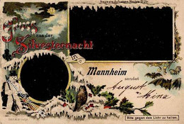 Halt Gegen Licht Mannheim (6800) Silvesternacht Eule 1897 I-II - Controluce
