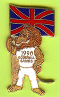 Pin's Jeux 1990 Goodwill Games Lion Drapeau Royaume-Uni - 8U08 - Jeux