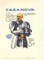 Hohlwein, Ludwig Kleinplakat Circa 29,8x22cm Casanova Cigaretten DRESDEN I-II - Hohlwein, Ludwig