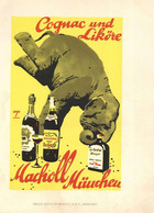 Hohlwein, Ludwig Kleinplakat Circa 29,8x22cm Macholl Cognac MÜNCHEN I-II - Hohlwein, Ludwig