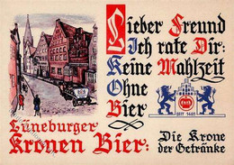 LÜNEBURG  KRONEN BRAUEREI I-II - Publicité