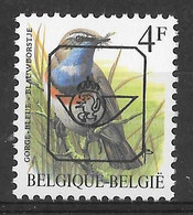 COB PREO 823 ** - Gorge Bleue - Blauwborstje - Typos 1986-96 (Oiseaux)