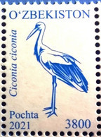 Uzbekistan 2021 Definitives Fauna Birds 1v ( 3800s ) MNH - Sonstige
