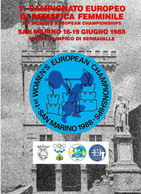SAN MARINO - 1988 1° Campionato Europeo Di Pesistica Femminile Su Cartolina Ufficiale - 4217 - Weightlifting