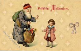 WEIHNACHTSMANN - Prägelitho Mit Spielzeug (Ser 16226) I Jouet - Other & Unclassified