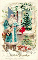 Weihnachtsmann Puppe Spielzeug  Lithographie / Prägedruck I-II Pere Noel Jouet - Other & Unclassified