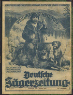Jagd Waffen Buch Deutsche Jägerzeitung Gebundene Zeitschriften 1933 Hrsg. Verband Deutscher Jäger St. Hubertus 426 Seite - Cani