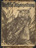 Jagd Waffen Buch Deutsche Jägerzeitung Gebundene Zeitschriften 1938 Hrsg. Verband Deutscher Jäger St. Hubertus 380 Seite - Cani