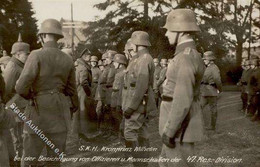 Adel Kronprinz Wilhelm Besichtigung Der 47. Res. Division Foto AK I-II - Königshäuser