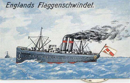 WK I Englands Flaggenschwindel Mechanik Dreh AK I-II - Other & Unclassified