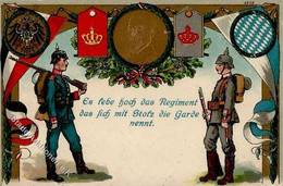 Regiment Garde Regt. Prägedruck I-II - Regimente