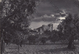 CARTOLINA  GRADARA,PESARO,MARCHE,IL CASTELLO-NOTTURNO,MEMORIA,RELIGIONE,IMPERO ROMANO,VIAGGIATA 1952 - Pesaro