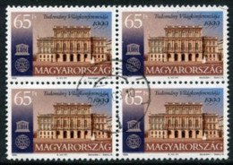 HUNGARY 1999  World Science Congress Block Of 4 Used..  Michel 4543 - Oblitérés